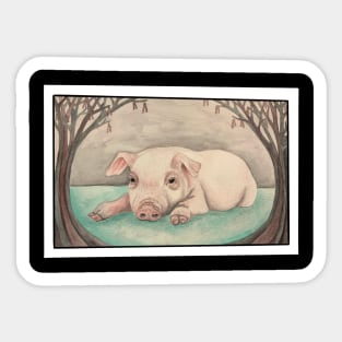 Hazelwood pig Sticker